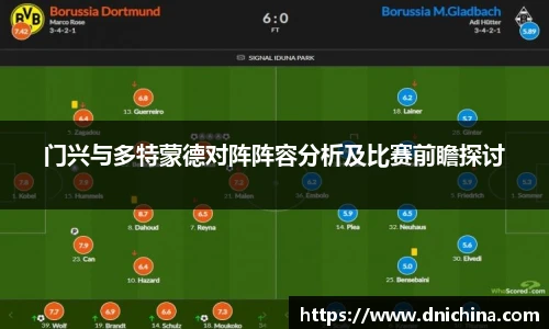 门兴与多特蒙德对阵阵容分析及比赛前瞻探讨